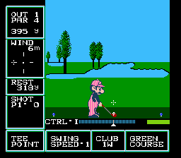 Family Computer Golf - U.S. Course Screenshot 1